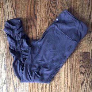 VGUC Ivivva Lululemon Purple Gray Nulu Leggings 7/8 Length